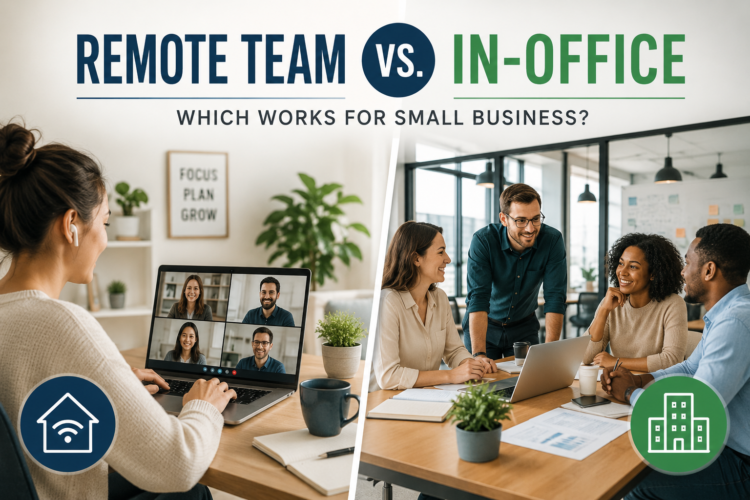 Remote Team vs. In-Office: Which Works for Small Business?